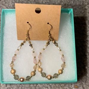 Beaded hoop earrings